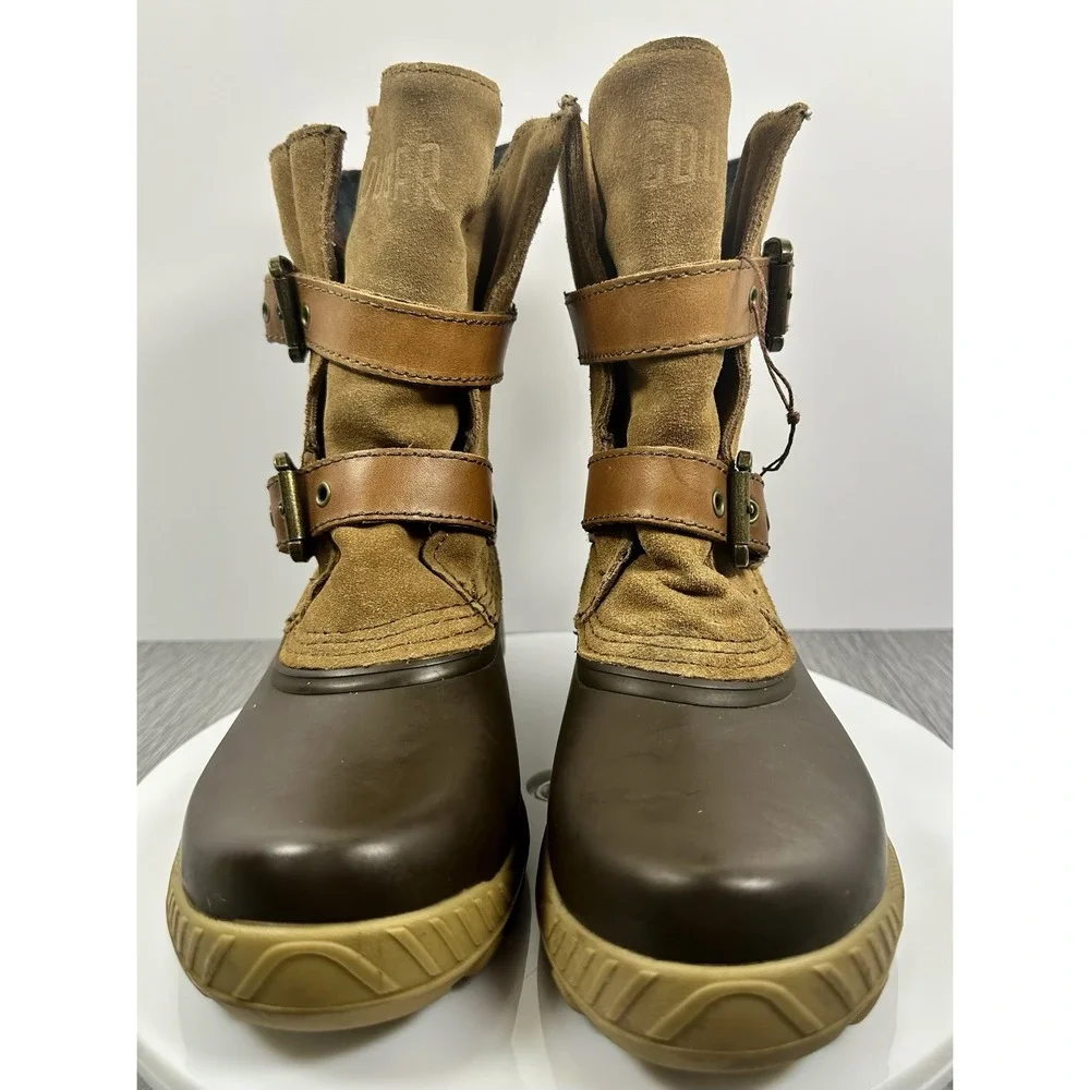 Cougar Originals Maple Sugar Winter Boots Womens 7 Suede Plaid Rubber Waterproof